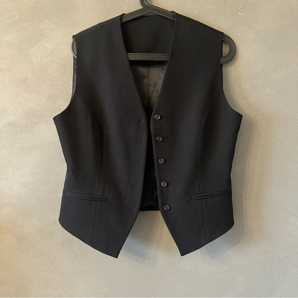 Black Button-Up Vest